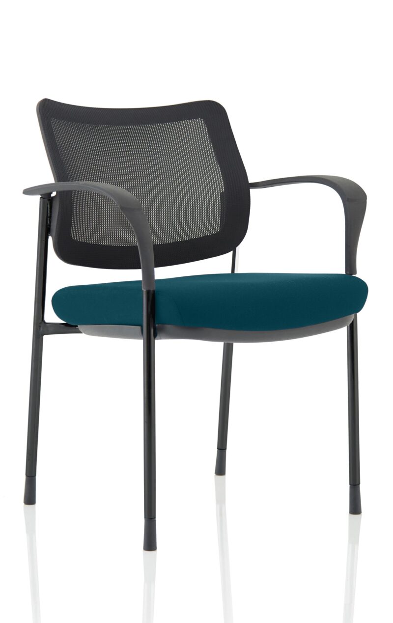 Brunswick Deluxe Medium Back Stacking Visitor Office Chair with Arms Bespoke - Image 37