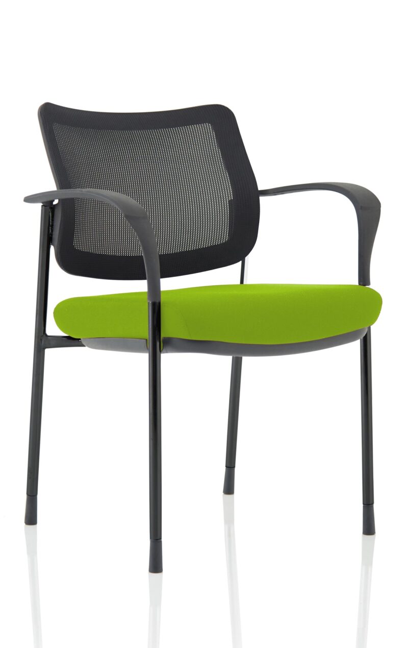 Brunswick Deluxe Medium Back Stacking Visitor Office Chair with Arms Bespoke - Image 38