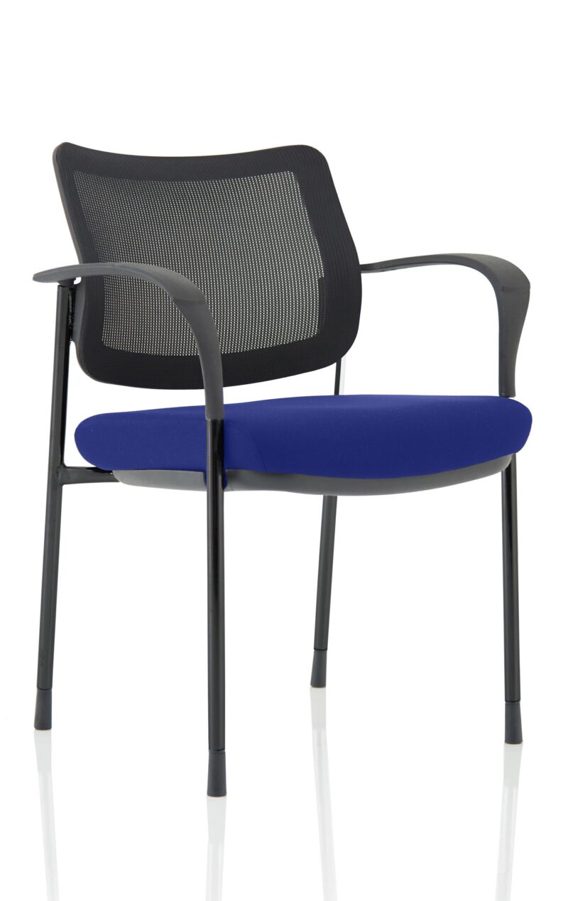 Brunswick Deluxe Medium Back Stacking Visitor Office Chair with Arms Bespoke - Image 40