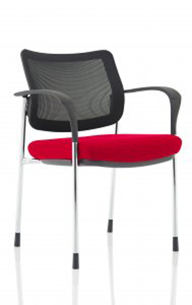 Brunswick Deluxe Medium Back Stacking Visitor Office Chair with Arms Bespoke - Image 43