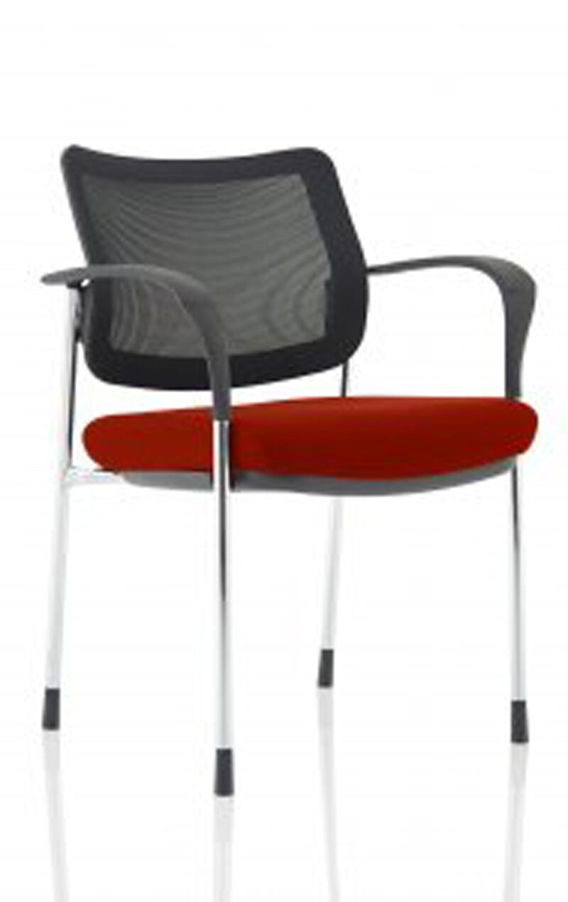 Brunswick Deluxe Medium Back Stacking Visitor Office Chair with Arms Bespoke - Image 44