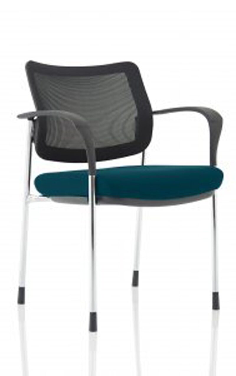 Brunswick Deluxe Medium Back Stacking Visitor Office Chair with Arms Bespoke - Image 45