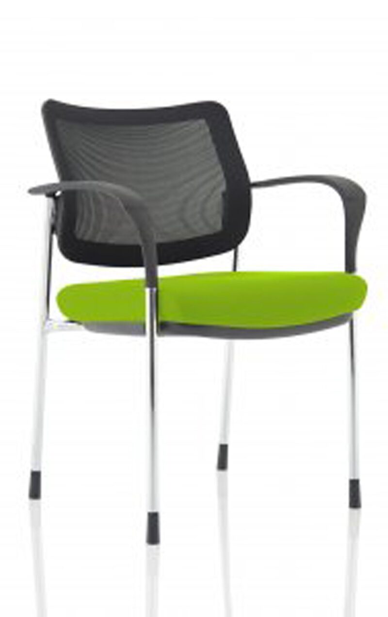 Brunswick Deluxe Medium Back Stacking Visitor Office Chair with Arms Bespoke - Image 46