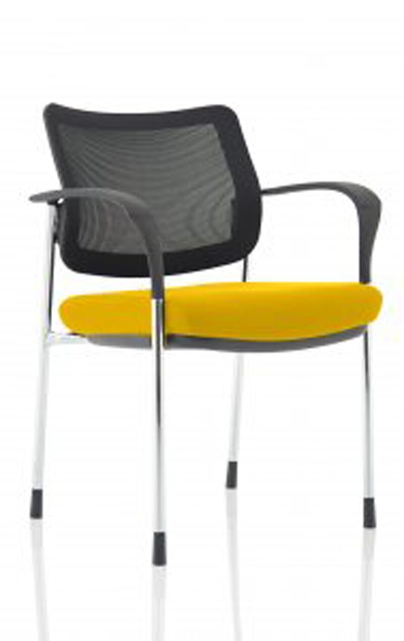 Brunswick Deluxe Medium Back Stacking Visitor Office Chair with Arms Bespoke - Image 47