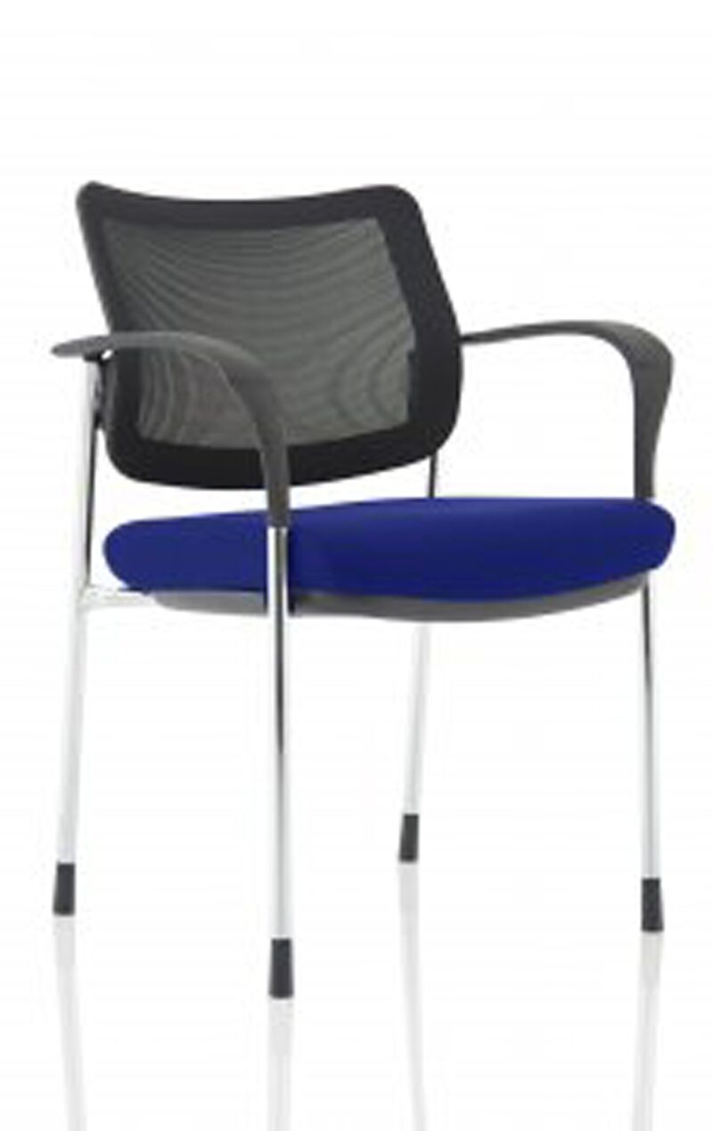 Brunswick Deluxe Medium Back Stacking Visitor Office Chair with Arms Bespoke - Image 48
