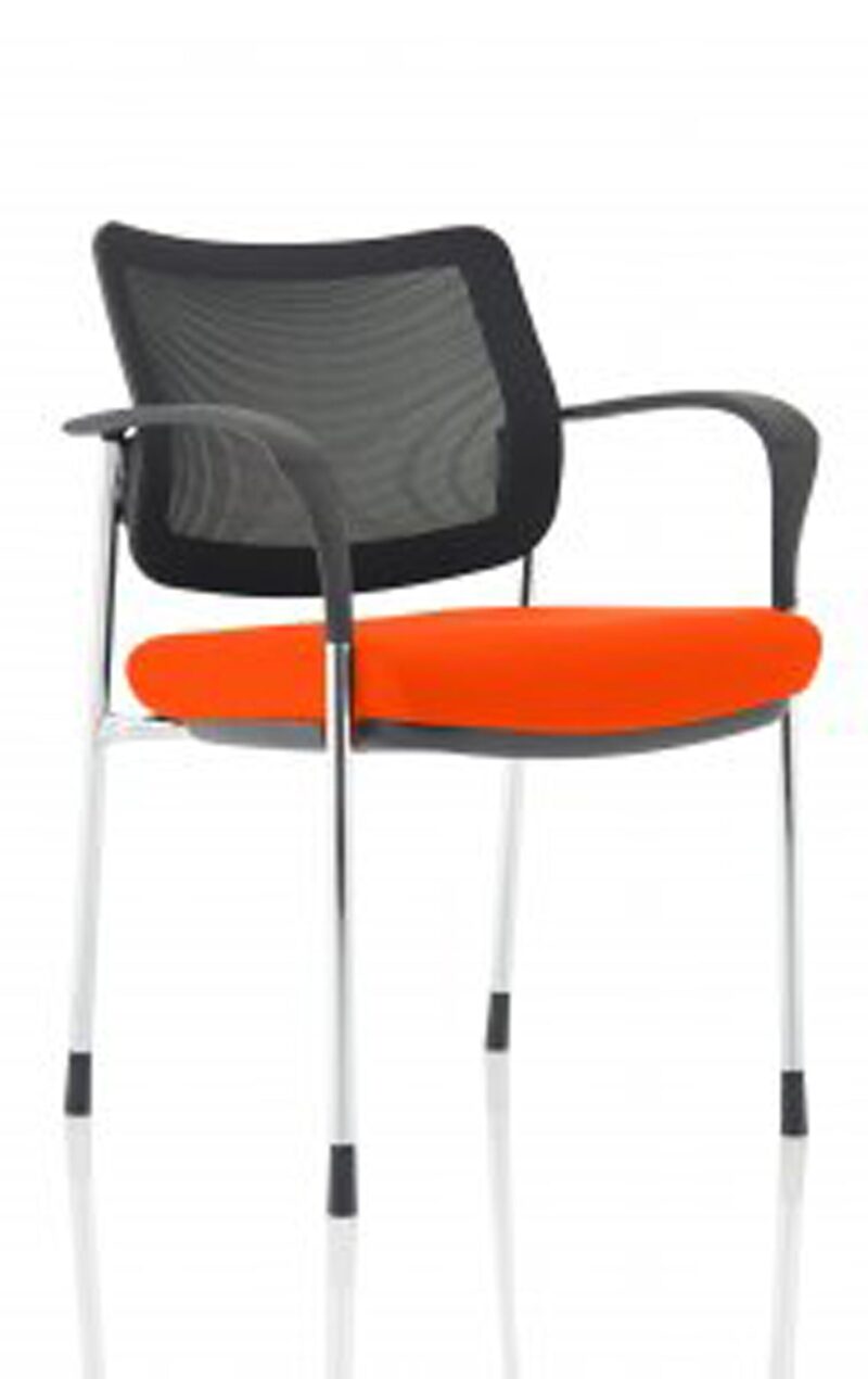 Brunswick Deluxe Medium Back Stacking Visitor Office Chair with Arms Bespoke - Image 49