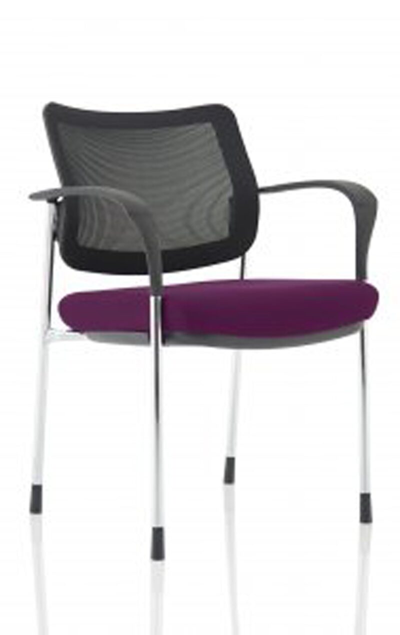 Brunswick Deluxe Medium Back Stacking Visitor Office Chair with Arms Bespoke - Image 50