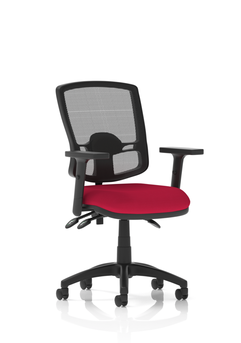 Eclipse Plus III Deluxe Medium Mesh Back Task Operator Office Chair - Image 14