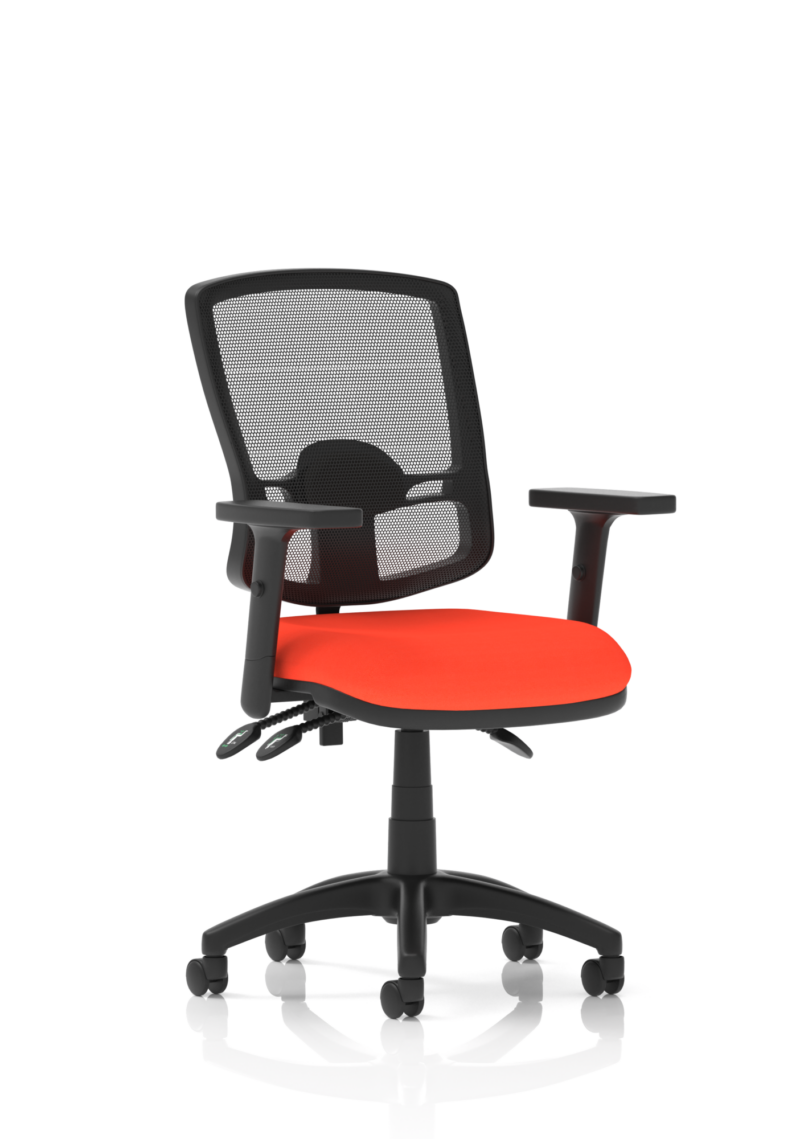 Eclipse Plus III Deluxe Medium Mesh Back Task Operator Office Chair - Image 35