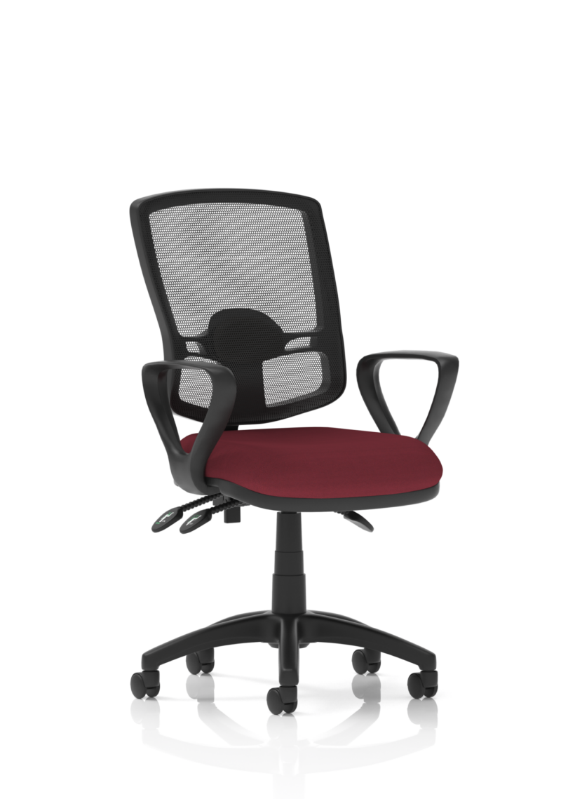 Eclipse Plus III Deluxe Medium Mesh Back Task Operator Office Chair - Image 18