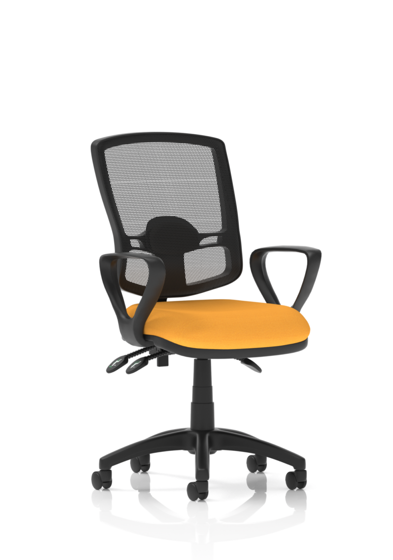 Eclipse Plus III Deluxe Medium Mesh Back Task Operator Office Chair - Image 27