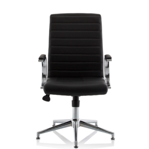 Ezra Medium Back Leather Executive Office Chair with Arms - Image 33