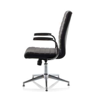 Ezra Medium Back Leather Executive Office Chair with Arms - Image 35