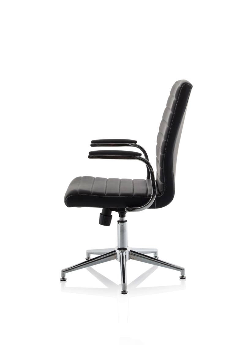 Ezra Medium Back Leather Executive Office Chair with Arms - Image 35