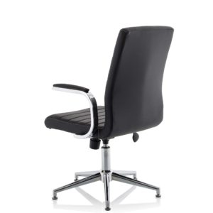 Ezra Medium Back Leather Executive Office Chair with Arms - Image 36
