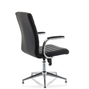 Ezra Medium Back Leather Executive Office Chair with Arms - Image 37
