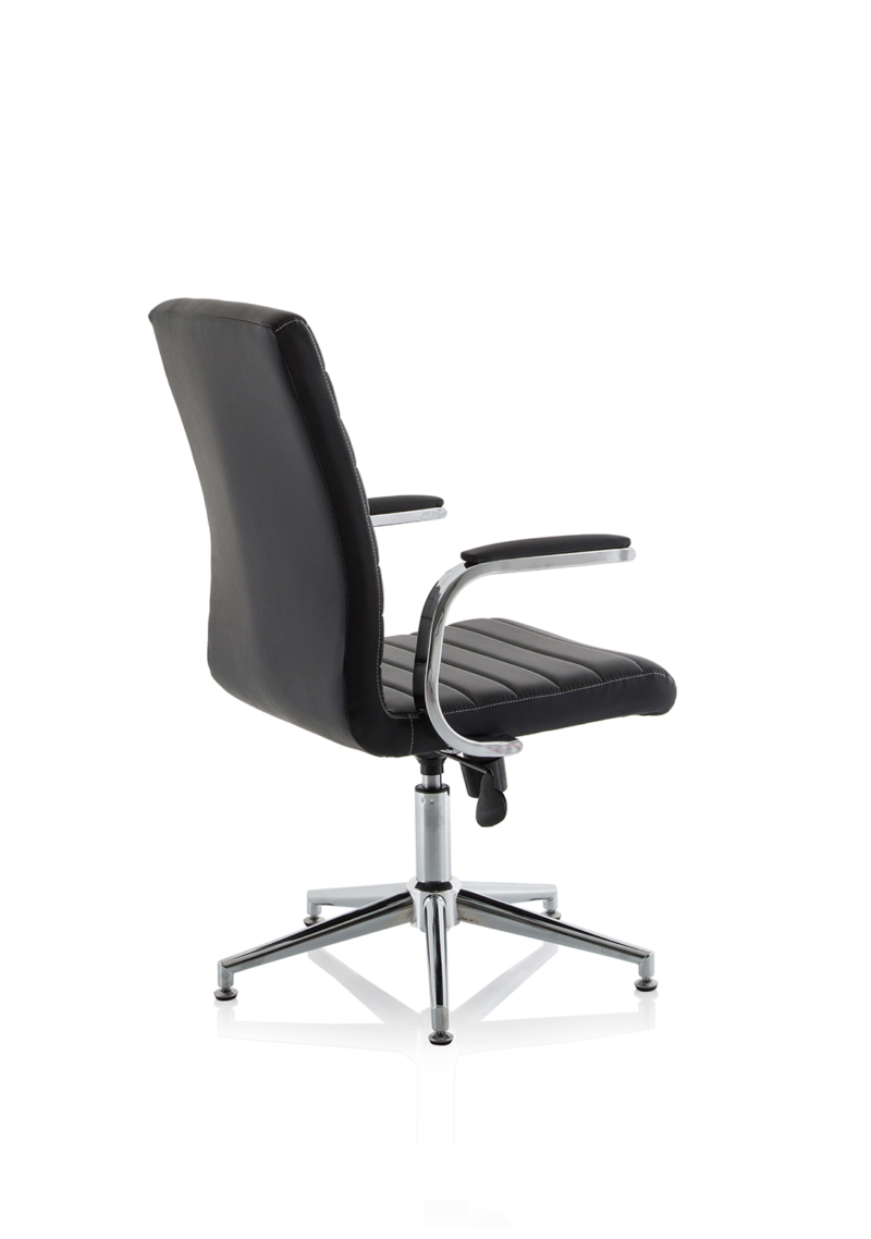 Ezra Medium Back Leather Executive Office Chair with Arms - Image 37