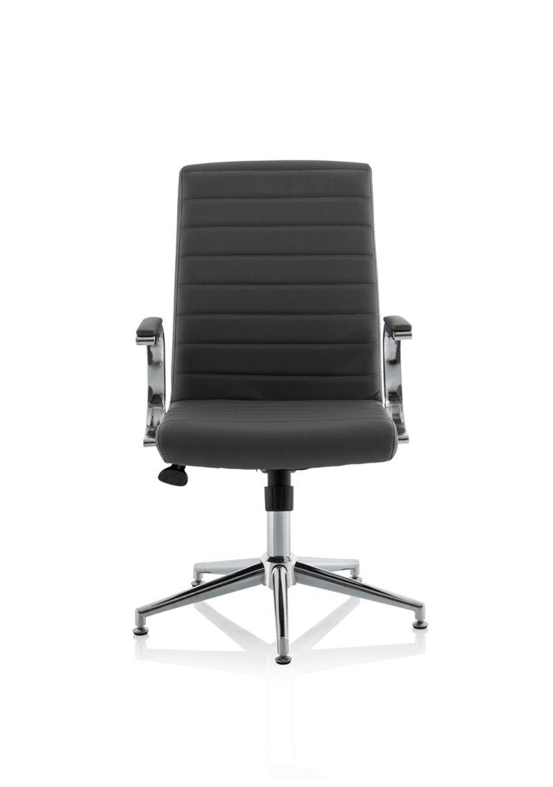 Ezra Medium Back Leather Executive Office Chair with Arms - Image 41