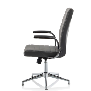 Ezra Medium Back Leather Executive Office Chair with Arms - Image 43