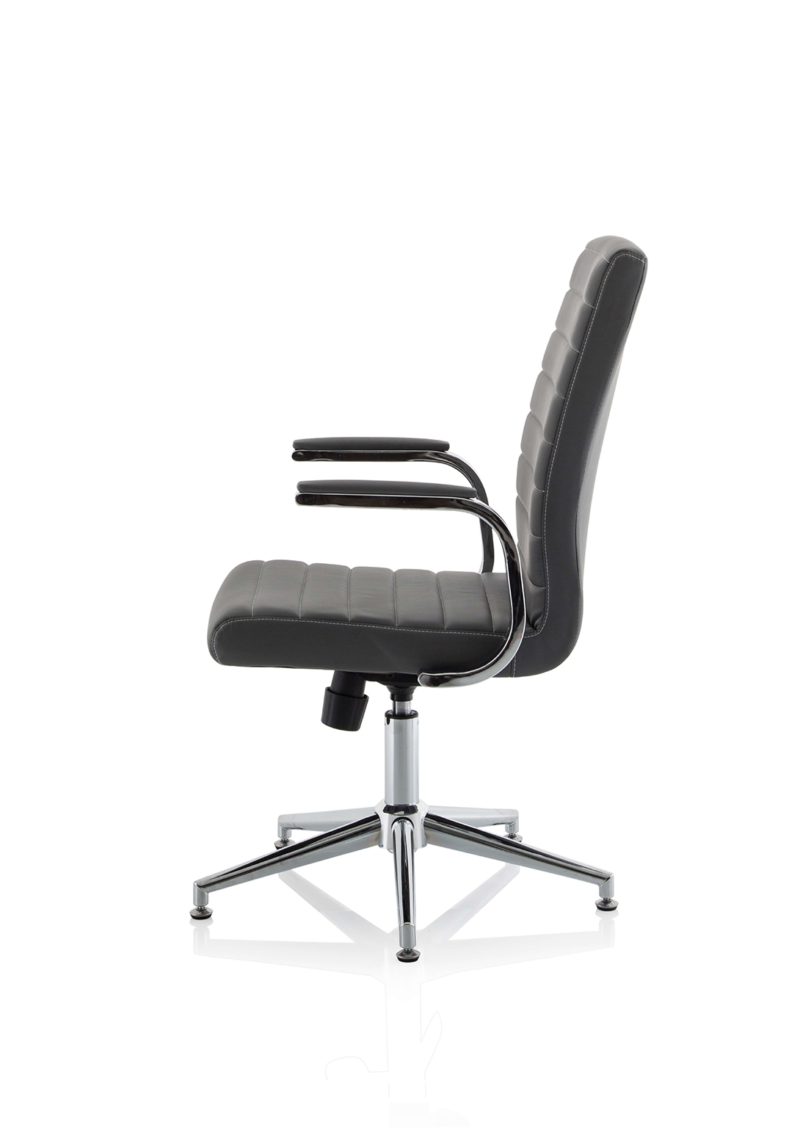 Ezra Medium Back Leather Executive Office Chair with Arms - Image 43