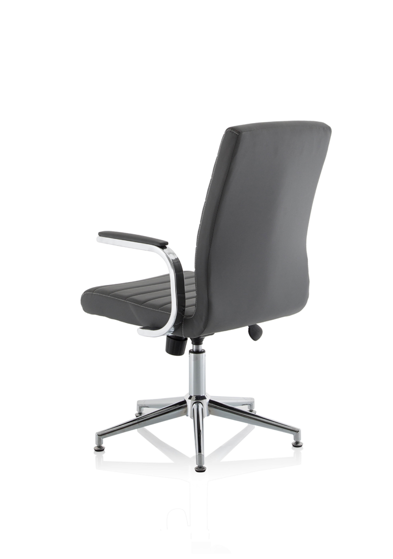 Ezra Medium Back Leather Executive Office Chair with Arms - Image 44