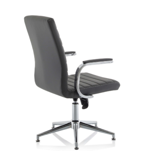 Ezra Medium Back Leather Executive Office Chair with Arms - Image 46