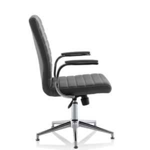 Ezra Medium Back Leather Executive Office Chair with Arms - Image 47