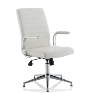 Ezra Medium Back Leather Executive Office Chair with Arms - Image 48