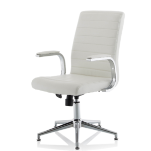 Ezra Medium Back Leather Executive Office Chair with Arms - Image 50