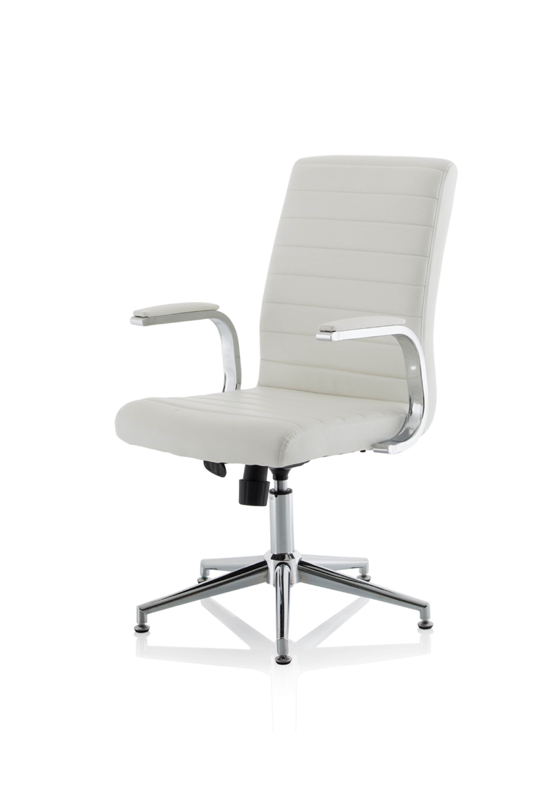 Ezra Medium Back Leather Executive Office Chair with Arms - Image 50