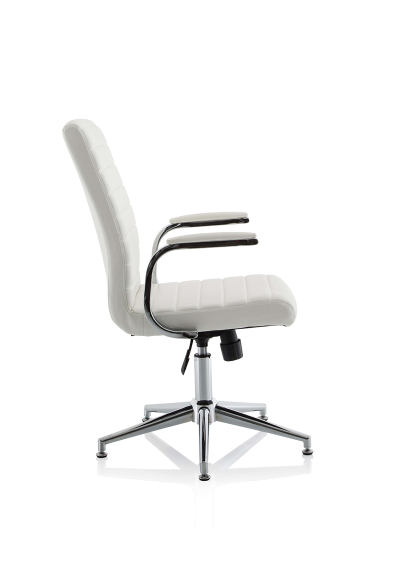 Ezra Medium Back Leather Executive Office Chair with Arms - Image 54