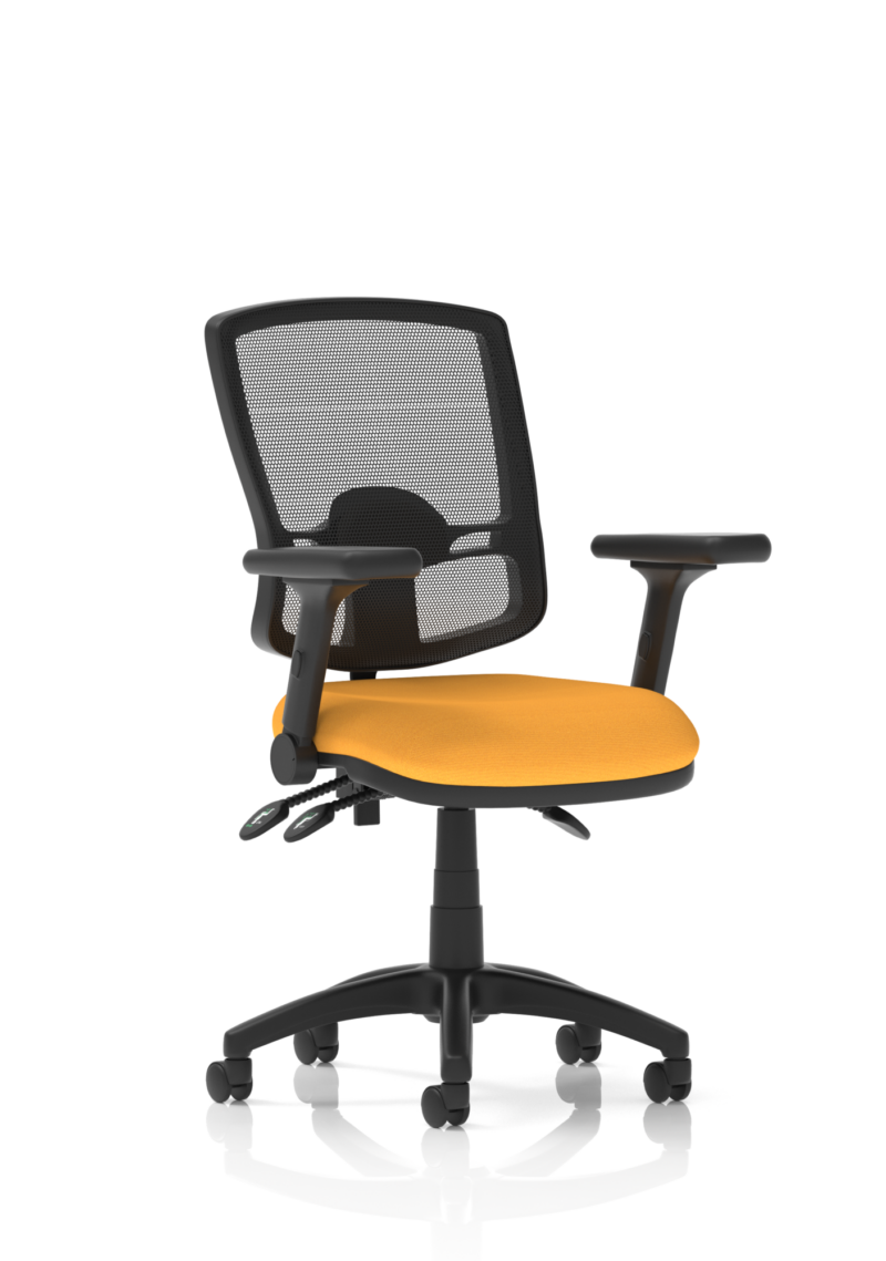 Eclipse Plus III Deluxe Medium Mesh Back Task Operator Office Chair - Image 41
