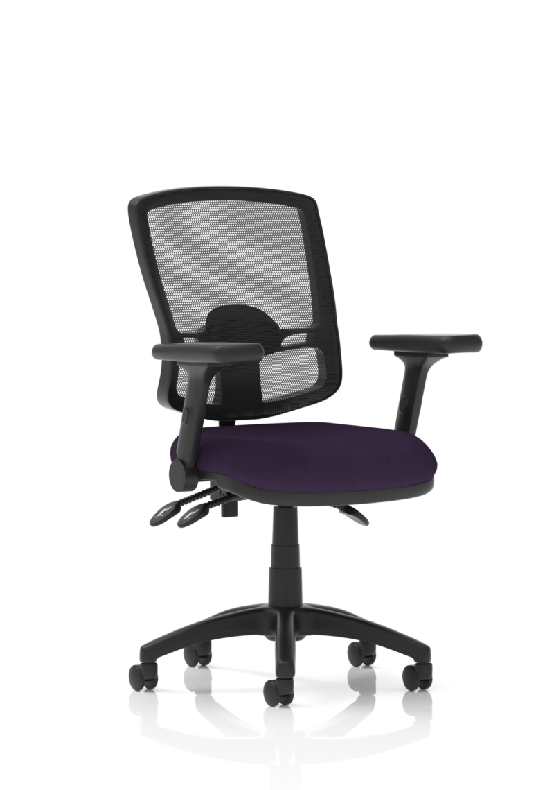 Eclipse Plus III Deluxe Medium Mesh Back Task Operator Office Chair - Image 44