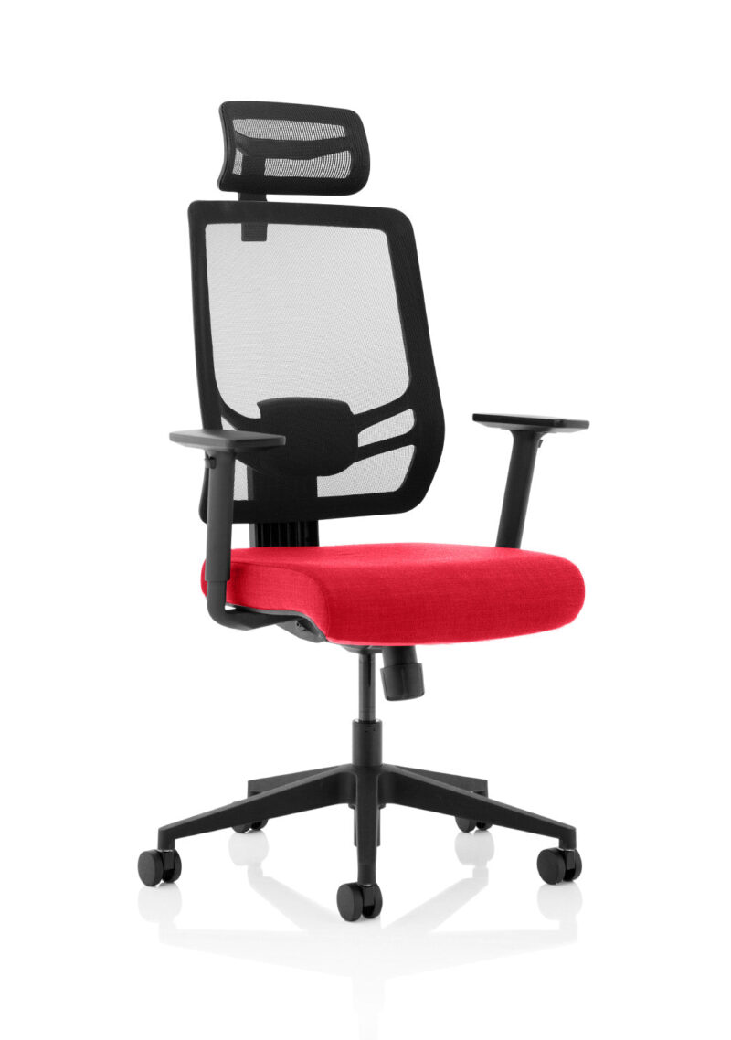 Ergo Twist High Mesh Back Task Operator Office Chair with Arms - Image 35