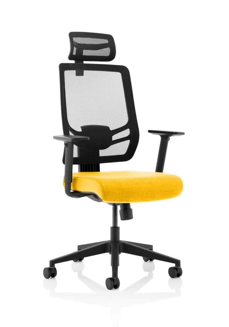 Ergo Twist High Mesh Back Task Operator Office Chair with Arms - Image 43