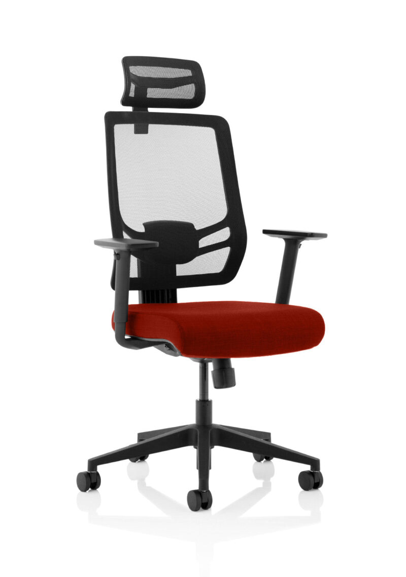 Ergo Twist High Mesh Back Task Operator Office Chair with Arms - Image 45