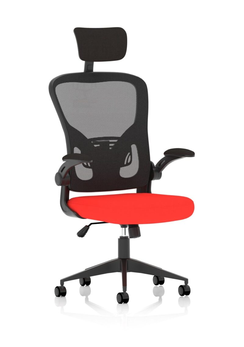 Ace Executive Mesh Chair With Folding Arms - Image 9
