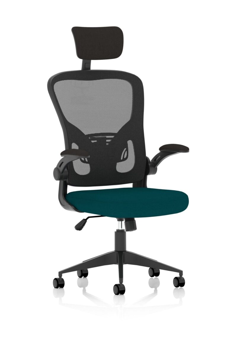 Ace Executive Mesh Chair With Folding Arms - Image 11