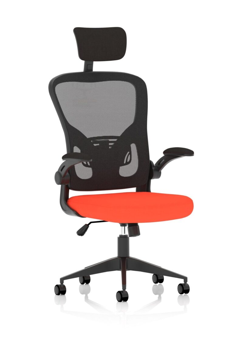Ace Executive Mesh Chair With Folding Arms - Image 15
