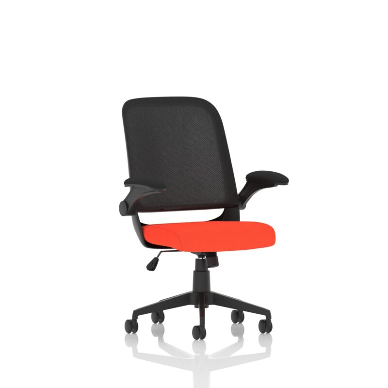 Crew Task Operator Mesh Chair With Folding Arms - Image 15