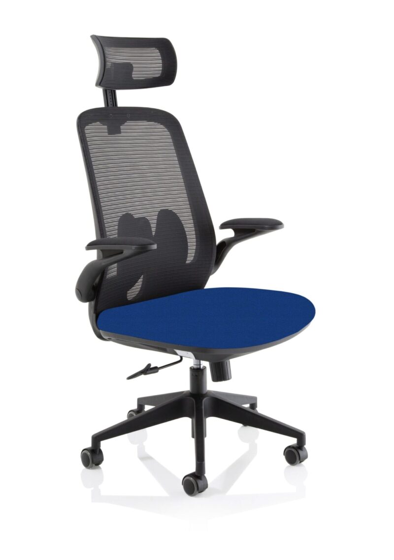 Sigma Executive Mesh Chair With Folding Arms - Image 15