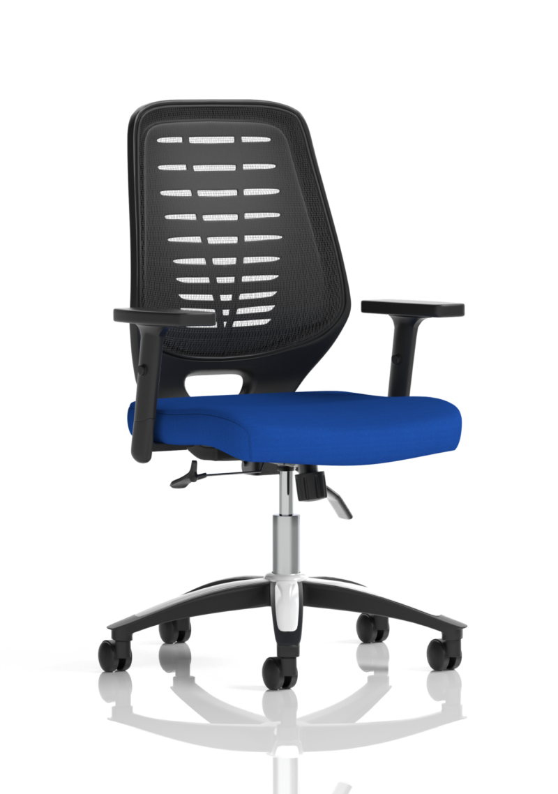 Relay Medium Mesh Back Task Operator Office Chair with Arms - Image 41