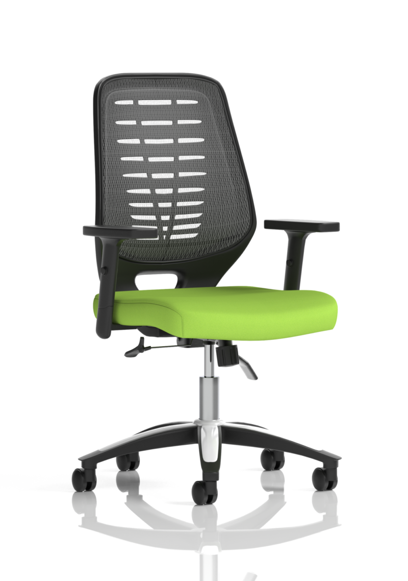 Relay Medium Mesh Back Task Operator Office Chair with Arms - Image 49