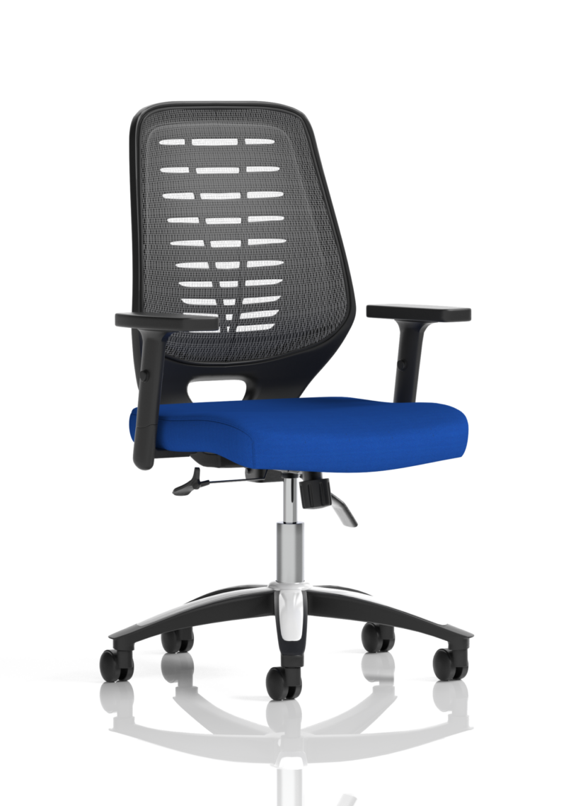 Relay Medium Mesh Back Task Operator Office Chair with Arms - Image 50