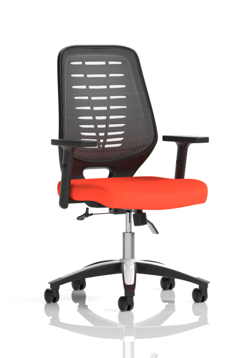 Relay Medium Mesh Back Task Operator Office Chair with Arms - Image 51