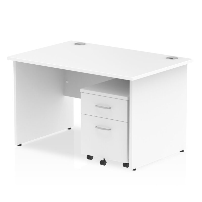 Impulse Panel End Straight Desk With Mobile Pedestal - Image 11