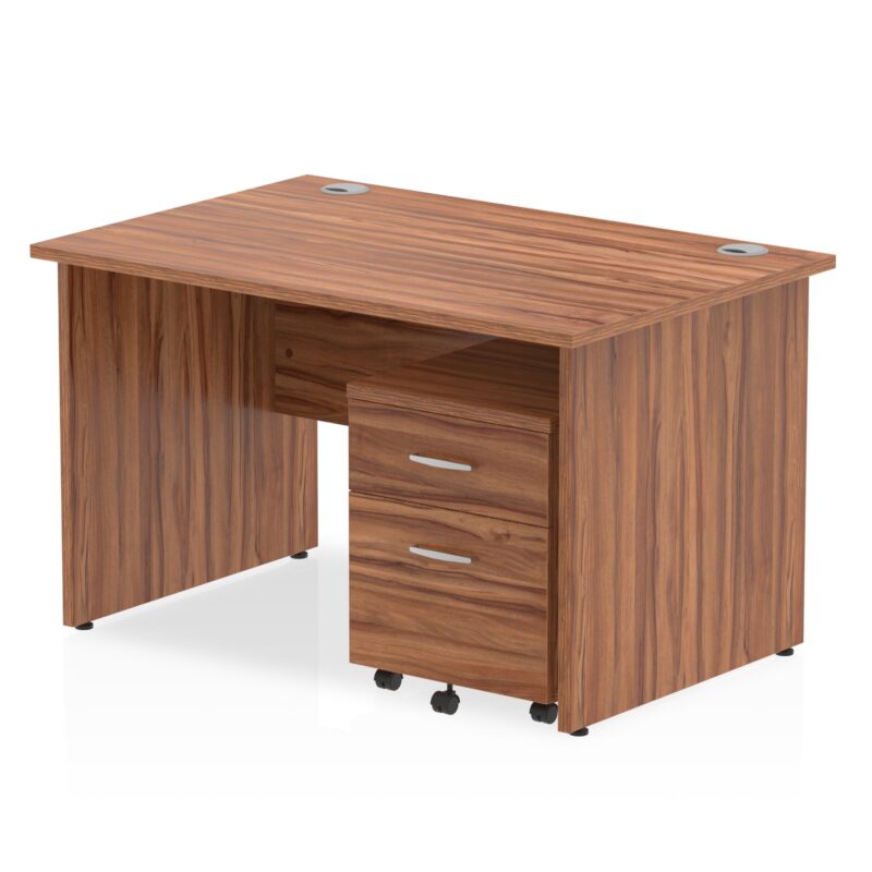 Impulse Panel End Straight Desk With Mobile Pedestal - Image 9