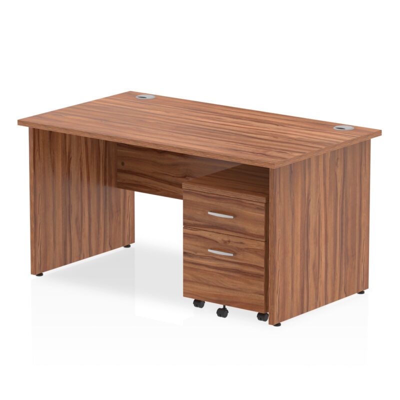 Impulse Panel End Straight Desk With Mobile Pedestal - Image 21