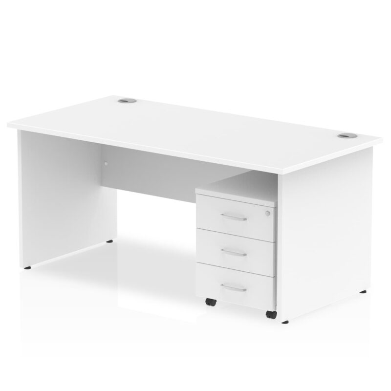 Impulse Panel End Straight Desk With Mobile Pedestal - Image 36