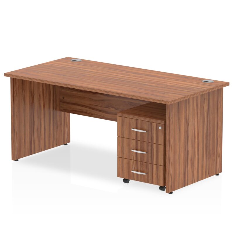 Impulse Panel End Straight Desk With Mobile Pedestal - Image 10